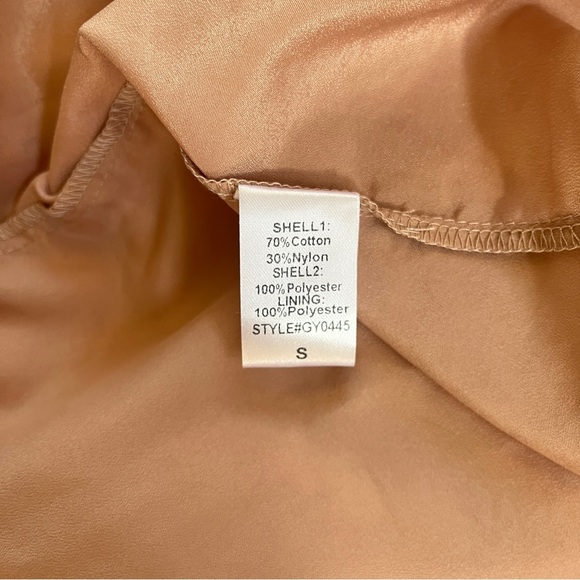 NWT Do+Be White Lace Maxi Dress w/ Spaghetti Straps, Slit, & Blush Pink Liner - Picture 10 of 16